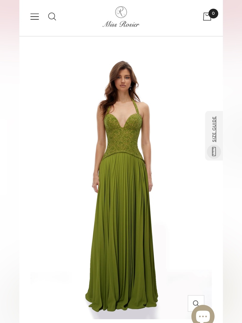 Miss Rosier Ronja Emerald Green Corset Gown